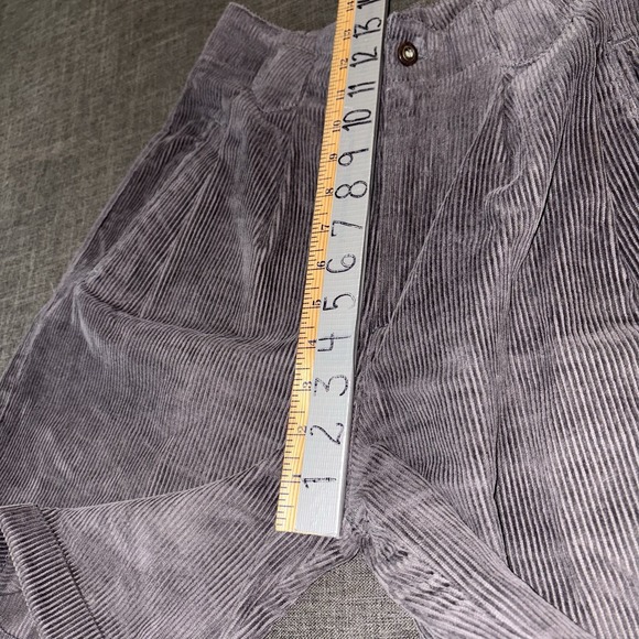 VTG Corduroy‎ Shorts Kikomo Women's Sz 5/6 Gray Soft Warm Y2K High Rise - Picture 6 of 6
